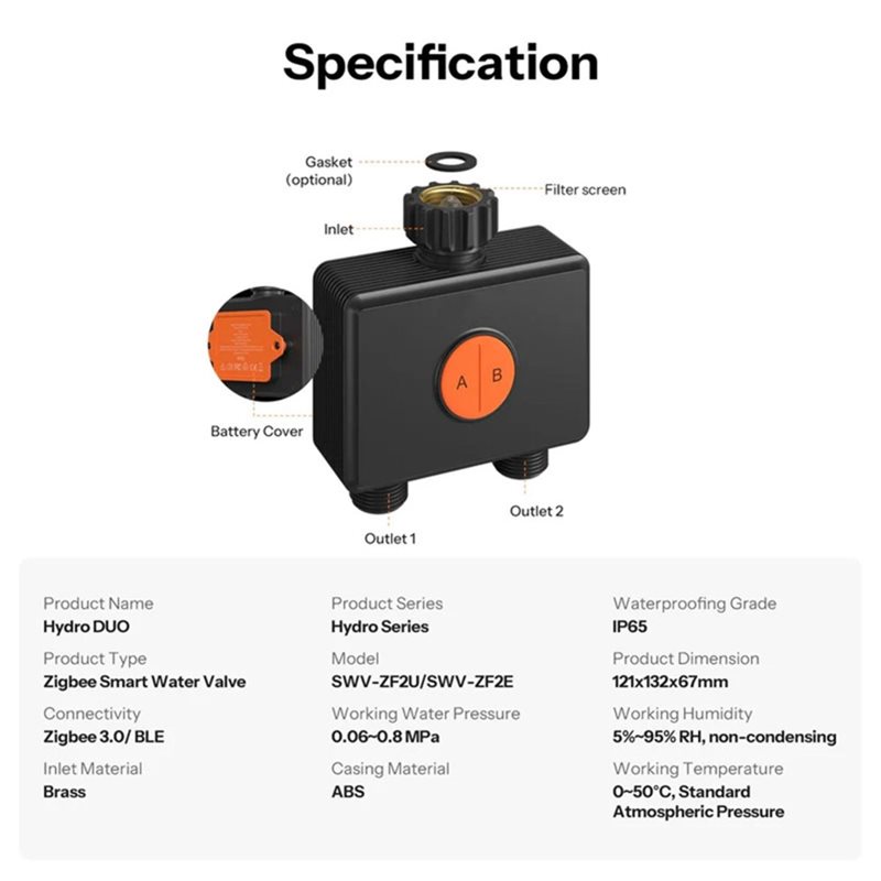 A59Z-IP65 Rated Zigbee 3.0 Hyd - Timer Dual Outlet review and price