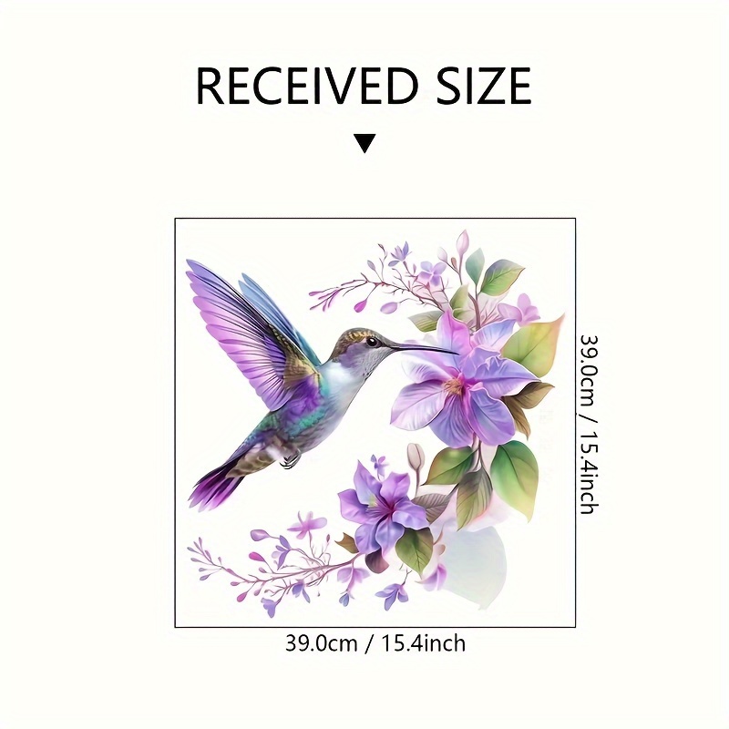 1 Purple Flower and Hummingbir - Pvc Panel Background review and price